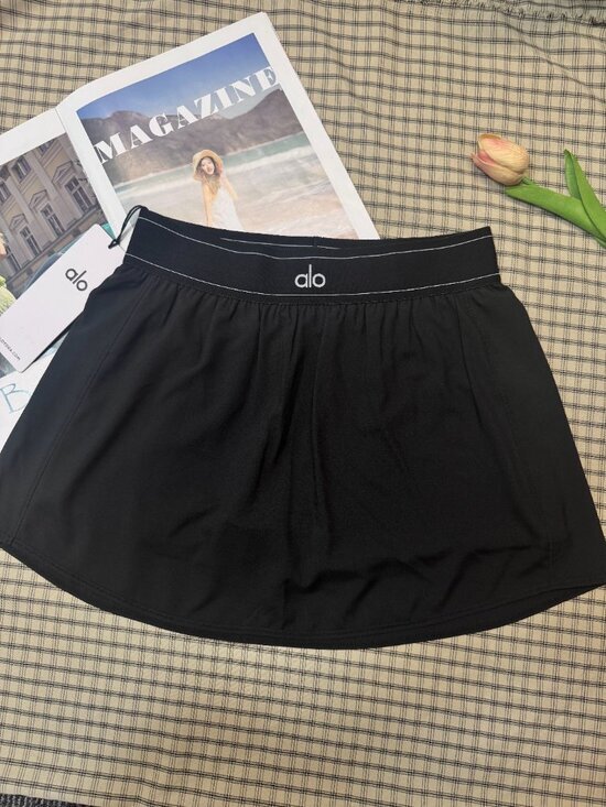 ALO Yoga Dresses & Skirts - 💓ALO Yoga Match Point Tennis Skirt👧 Black NWT Sports/Holiday/Travel